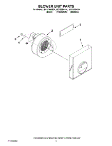 02 - Blower Unit Parts parts for Jenn-Air Cooktop JED3536WS04 / from AppliancePartsPros.com