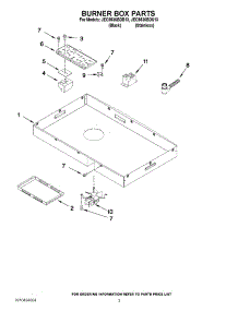 02 - Burner Box Parts parts for Jenn-Air Cooktop JEC9536BDS13 / from AppliancePartsPros.com