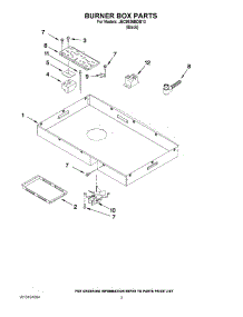 02 - Burner Box Parts parts for Jenn-Air Cooktop JEC9536BDB13 / from AppliancePartsPros.com