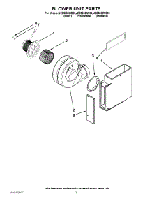 02 - Blower Unit Parts parts for Jenn-Air Cooktop JED3536WB03 / from AppliancePartsPros.com