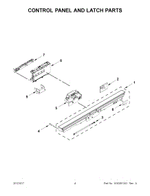 02 - Control Panel And Latch Parts parts for Jenn-Air Dishwasher JDB8700AWS1 / from AppliancePartsPros.com