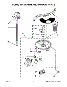 06 - Pump, Washarm And Motor Parts parts for Jenn-Air Dishwasher JDB8700AWS1 / from AppliancePartsPros.com