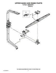 07 - Upper Wash And Rinse Parts parts for Jenn-Air Dishwasher JDB8200AWP0 / from AppliancePartsPros.com