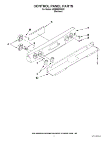 02 - Control Panel Parts parts for Jenn-Air Range JES9860CAS02 / from AppliancePartsPros.com