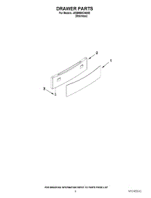 06 - Drawer Parts parts for Jenn-Air Range JES9860CAS02 / from AppliancePartsPros.com