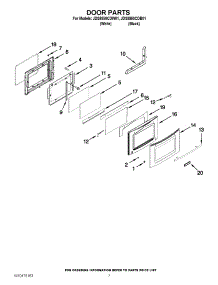 05 - Door Parts parts for Jenn-Air Range JDS8850CDW01 / from AppliancePartsPros.com