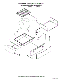 02 - Drawer And Rack Parts parts for Jenn-Air Range JDS8850CDB01 / from AppliancePartsPros.com