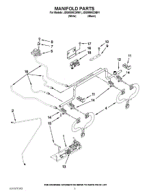 03 - Manifold Parts parts for Jenn-Air Range JDS8850CDB01 / from AppliancePartsPros.com