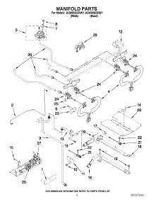 03 - Manifold Parts parts for Jenn-Air Range JGS8850CDB01 / from AppliancePartsPros.com