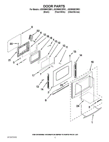 06 - Door Parts parts for Jenn-Air Range JGS9900CDF01 / from AppliancePartsPros.com