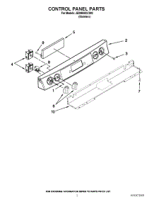 02 - Control Panel Parts parts for Jenn-Air Range JES9860CCS02 / from AppliancePartsPros.com
