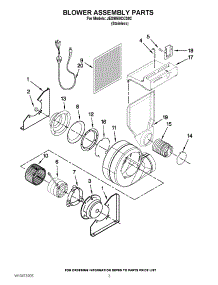 03 - Blower Assembly Parts parts for Jenn-Air Range JES9860CCS02 / from AppliancePartsPros.com