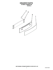 06 - Drawer Parts parts for Jenn-Air Range JES9860CCS02 / from AppliancePartsPros.com