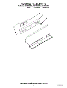 03 - Control Panel Parts parts for Jenn-Air Range JGS9900CDB01 / from AppliancePartsPros.com