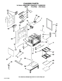 05 - Chassis Parts parts for Jenn-Air Range JGS9900CDB01 / from AppliancePartsPros.com