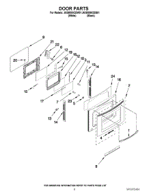 04 - Door Parts parts for Jenn-Air Range JGS8850CDW01 / from AppliancePartsPros.com