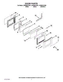 07 - Door Parts parts for Jenn-Air Range JES9900CCW01 / from AppliancePartsPros.com