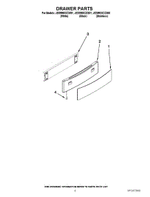 06 - Drawer Parts parts for Jenn-Air Range JES9900CCB01 / from AppliancePartsPros.com