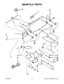 03 - Manifold Parts parts for Jenn-Air Range JGS8860BDP18 / from AppliancePartsPros.com