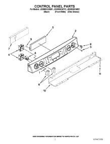 02 - Control Panel Parts parts for Jenn-Air Range JES9800CAF01 / from AppliancePartsPros.com