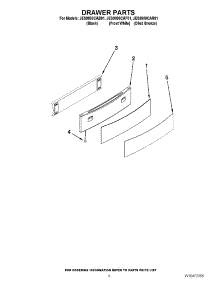 06 - Drawer Parts parts for Jenn-Air Range JES9800CAF01 / from AppliancePartsPros.com