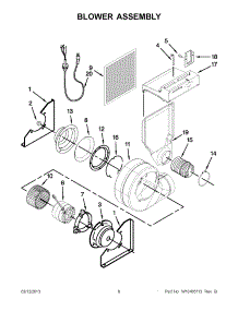 03 - Blower Assembly parts for Jenn-Air Range JES9860CAW01 / from AppliancePartsPros.com