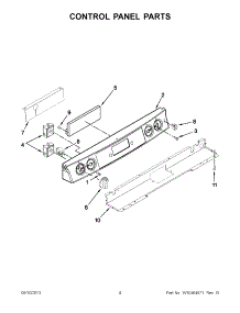 02 - Control Panel Parts parts for Jenn-Air Range JES9800CAS02 / from AppliancePartsPros.com