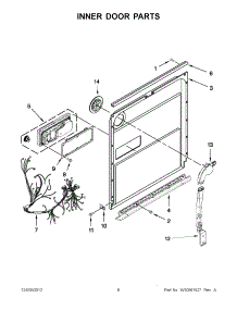 03 - Inner Door Parts parts for Jenn-Air Dishwasher JDB8700AWP1 / from AppliancePartsPros.com