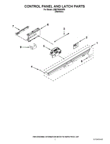 02 - Control Panel And Latch Parts parts for Jenn-Air Dishwasher JDB8700AWP0 / from AppliancePartsPros.com