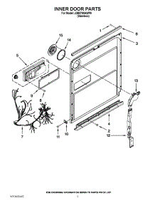 03 - Inner Door Parts parts for Jenn-Air Dishwasher JDB8700AWP0 / from AppliancePartsPros.com