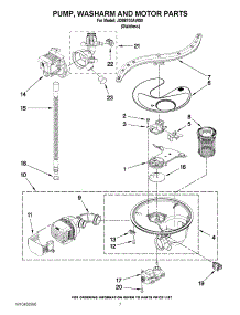 06 - Pump, Washarm And Motor Parts parts for Jenn-Air Dishwasher JDB8700AWS0 / from AppliancePartsPros.com