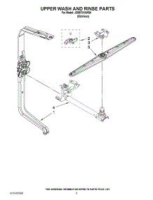 07 - Upper Wash And Rinse Parts parts for Jenn-Air Dishwasher JDB8700AWS0 / from AppliancePartsPros.com