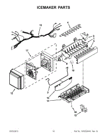 05 - Icemaker Parts parts for Jenn-Air Refrigerator JFX2597AEM2 / from AppliancePartsPros.com