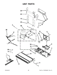 10 - Unit Parts parts for Jenn-Air Refrigerator JFX2597AEM2 / from AppliancePartsPros.com