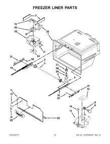 06 - Freezer Liner Parts parts for Jenn-Air Refrigerator JFX2597AEP2 / from AppliancePartsPros.com