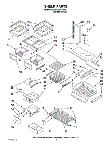 06 - Shelf Parts parts for Jenn-Air Refrigerator JFC2290VPR3 / from AppliancePartsPros.com