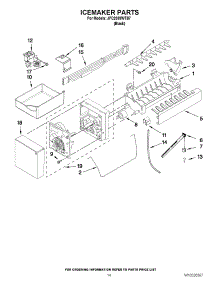 08 - Icemaker Parts parts for Jenn-Air Refrigerator JFC2089WTB7 / from AppliancePartsPros.com