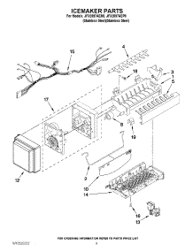 05 - Icemaker Parts parts for Jenn-Air Refrigerator JFX2597AEP0 / from AppliancePartsPros.com