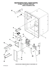 02 - Refrigerator Liner Parts parts for Jenn-Air Refrigerator JFX2597AEM0 / from AppliancePartsPros.com