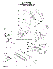 09 - Unit Parts parts for Jenn-Air Refrigerator JFX2597AEM0 / from AppliancePartsPros.com