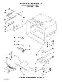 02 - Freezer Liner Parts parts for Jenn-Air Refrigerator JFC2290VPF4 / from AppliancePartsPros.com