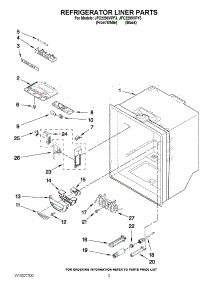 03 - Refrigerator Liner Parts parts for Jenn-Air Refrigerator JFC2290VPY3 / from AppliancePartsPros.com
