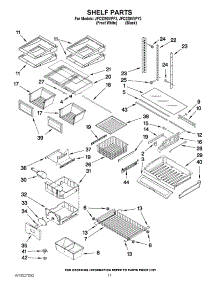 06 - Shelf Parts parts for Jenn-Air Refrigerator JFC2290VPY3 / from AppliancePartsPros.com