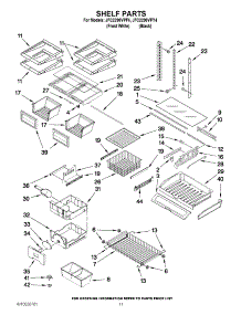 06 - Shelf Parts parts for Jenn-Air Refrigerator JFC2290VPY4 / from AppliancePartsPros.com