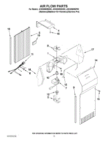 09 - Air Flow Parts parts for Jenn-Air Refrigerator JCD2595WEK02 / from AppliancePartsPros.com