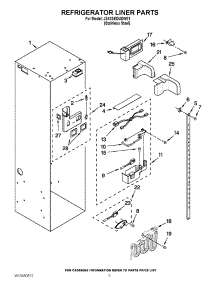 04 - Refrigerator Liner Parts parts for Jenn-Air Refrigerator JS42SEDUDW01 / from AppliancePartsPros.com