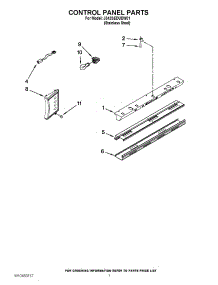 05 - Control Panel Parts parts for Jenn-Air Refrigerator JS42SEDUDW01 / from AppliancePartsPros.com