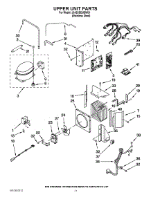 13 - Upper Unit Parts parts for Jenn-Air Refrigerator JS42SEDUDW01 / from AppliancePartsPros.com