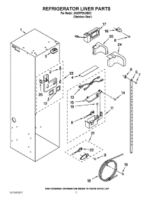 04 - Refrigerator Liner Parts parts for Jenn-Air Refrigerator JS42PPDUDB02 / from AppliancePartsPros.com