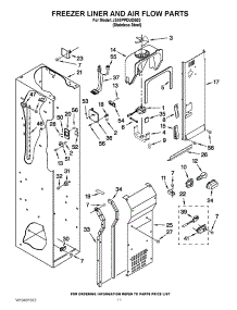 08 - Freezer Liner And Air Flow Parts parts for Jenn-Air Refrigerator JS48PPDUDB02 / from AppliancePartsPros.com
